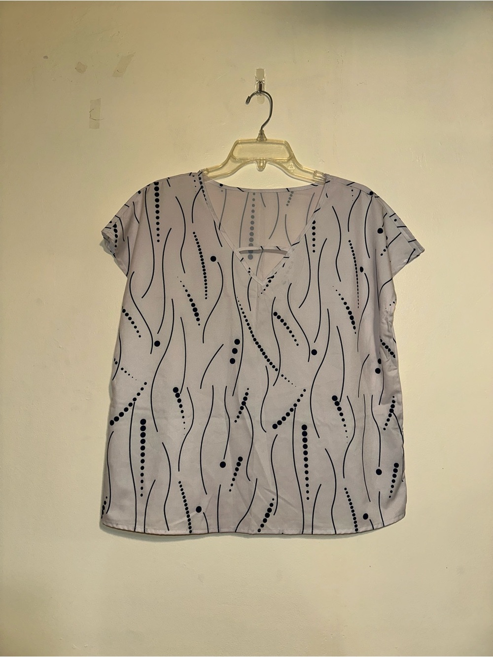 Mixed pattern blouse